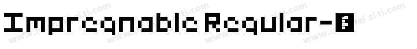 Impregnable Regular字体转换